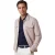 overshirt Gentiluomo beige gemeleerd normale fit knopen