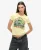 Superdry Vrouwen T-shirt met Neon Motorprint en Aansluitende Pasvorm Geel
