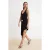 TRENDYOLMİLLA Dames Zwart Effen Kort / Mini Mouwloos Asymmetrisch Jurken