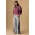 MANGO TEEN low waist wide leg jeans grey denim