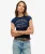 Indigo Workwear T-shirt met Kapmouwen Donkerblauw