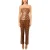 AmyLynn Mouwloze buiktop met slangenprint voor dames (Bruin)