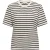 Only Onllivina ss stripe tee jrs noos ecru dessin