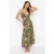 TRENDYOLMİLLA Dames Meerkleurig Abstract Maxi Mouwloos Strandkleding A-lijn Strandjurken