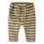 LIL’ ATELIER BABY katoenen loose fit gestreepte babybroek – bruin