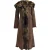 Dames suède Toscana schapenvacht trenchcoat met capuchon-Rushden