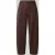 MAC Loose fit kunstleren broek met elastische band model ‘Tilda’