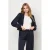 &Co Woman fluwelen regular blazer donkerblauw