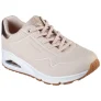 Skechers Slip-on sneakers UNO SHIMMER AWAY , slipper, vrijetijdsschoen, plateau sneaker met modieuze sleehak