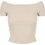 Urban Classics Dames geribd off shoulder t-shirt