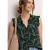 Blousetop met gespleten hals en ruches