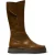 Fly London Dames Tan Leren High Pull On lange laarzen – RHEA042