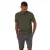 Threadbare Heren Textured Rib Knit Regular T-shirt (Donkere Salie)