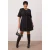 Trendyol Curve Dames Zwart Effen Kort / Mini Kort Casual A-lijn Grote maten Jurk