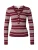 TOPSHOP Trui ‘TRISTA’  karmijnrood / wit