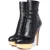 Charlotte Olympia leren plateau laarzen