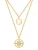 Lulu & Jane Ketting  goudgeel / transparant