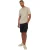 Threadbare Heren Textured Crew Neck Regular T-shirt (Steen)