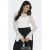 Jacqueline de Yong Jdylala ls high neck lace top off-white