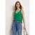 Street One Dames Top met V-hals en knoopdetail in Groen