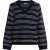Dreimaster Gebreide trui Dames marine wol wit