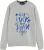 Scotch & Soda Sweater Washed denim graphic Grijs heren