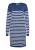 SANIKA Gebreide jurk  marine / wit