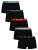 HUGO 5-Pack Trunks, Zwart