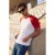 TRENDYOL MAN Heren Wit Colorblock Kort Relaxed fit T-shirts