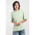 America Today T-shirt met backprint lichtgroen