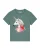 Watapparel Shirt ‘Flash, the unicorn’  geel / groen / rosa / zwart / wit