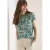 Cecil Dames Shirt met korte mouwen en patchworkprint in Groen