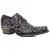New Rock Vintage paarse bloemen lederen gesp schoenen-7960-S8