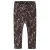 NAME IT BABY gebloemde gebreide legging – donkerbruin