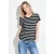 Cecil Dames Gestreept T-shirt in Blauw|Wit