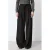 Grace & Mila wide leg pantalon met ceintuur – donkerbruin