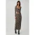 Maxirok met hoge taille en luipaardprint