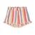 Daily7 straight regular waist gestreepte casual short roze