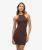 Strappy Racer Mini-jurk van Jersey Bruin