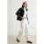 TRENDYOLMİLLA Dames Wit Effen Barrel Hoge taille Jeans