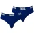Lonsdale Heren Contrast Tailleband Slip (Set van 2) (Marine)