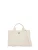 Karl Lagerfeld Shopper ‘ IKON CHOUPETTE PIN SQUARE ‘  wit