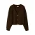 NAME IT KIDS rechtvallend gebreid vest met wol – donkerbruin