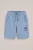 WE Fashion – Jongens regular fit sweatshort met print – Regular fit – Blauw – Katoen –