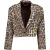Alix The Label Ladies woves animal cropped blazer blazers 2602402565