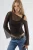 Asymmetrische Kraag Aansluitend Crop Top
