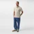 Heren Boss Pique Logo Polo Shirt in Licht Beige 271