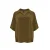 Blouse met puntkraag in crêpe dames Mat Fashion Airwashed