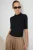 TRENDYOLMİLLA Dames Zwart Effen Driekwart mouw Getailleerd Blouses