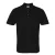 Premier poloshirt met studs voor heren (Zwart)